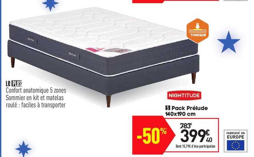 pack prélude 140x190 cm