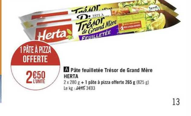 Pâte Feuilletée Trésor De Grand Mère Herta