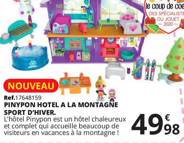 pinypon hotel à la montagne sport d'hiver