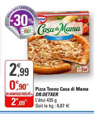 pizza tonno casa di mama dr.oetke