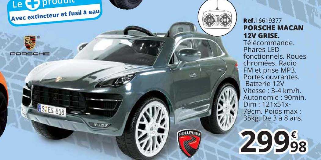 porsche macan 12v grise