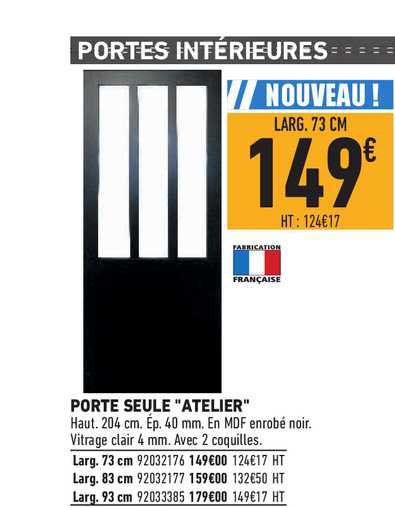 porte seule "atelier"