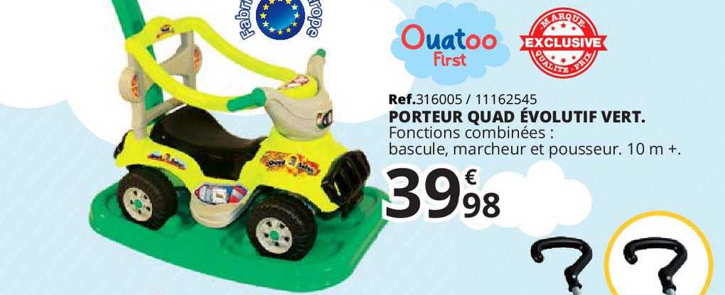 porteur quad évolutif vert