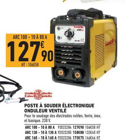 poste à souder électronique onduleur ventilé