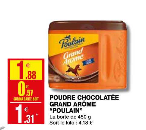 poudre chocolatée grand arôme "poulain"