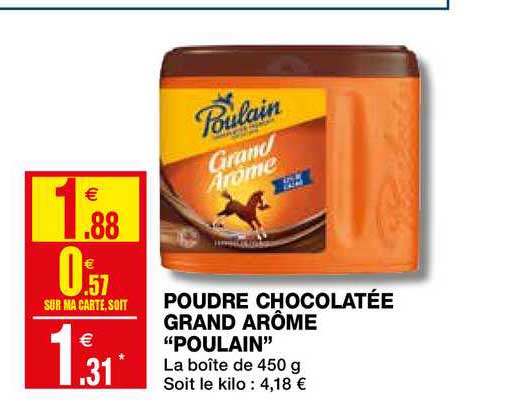 poudre chocolatée grand arôme "poulain"