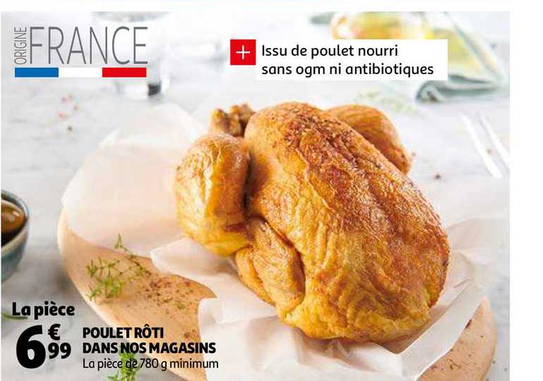 poulet rôti dans nos magasins