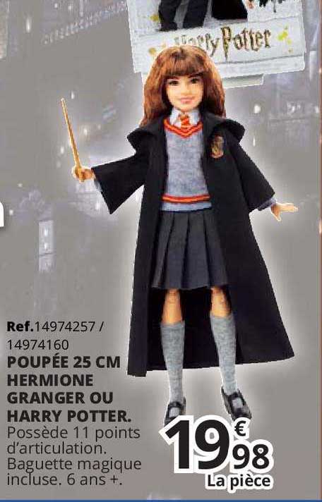 poupée 25 cam hermione granger ou harry potter