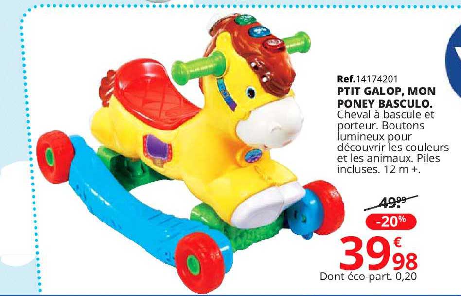 ptit galop, mon poney basculo