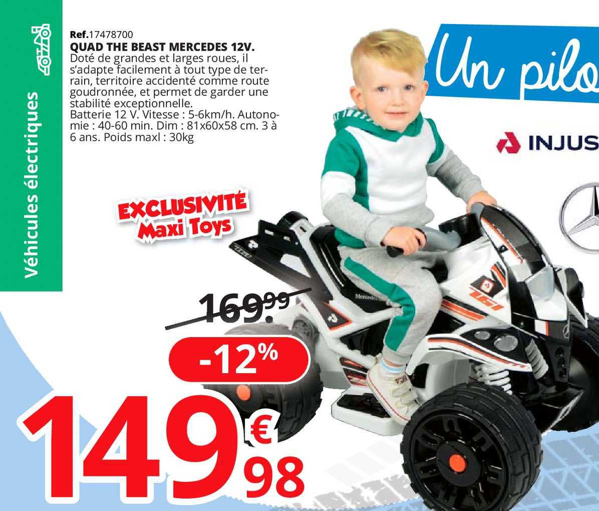 quad the beast mercedes 12v