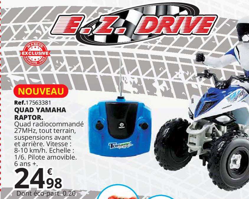 quad yamaha raptor e.z. drive