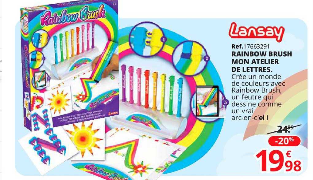 rainbow brush mon atelier de lettres lansay