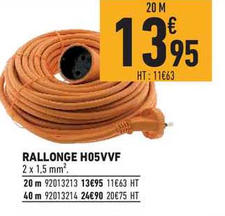 rallonge h05vvf