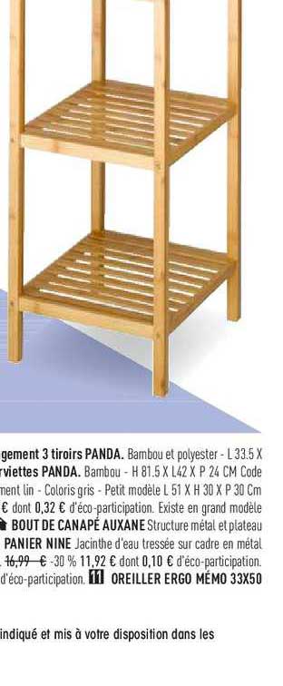 Rangement 6 Tiroirs Panda