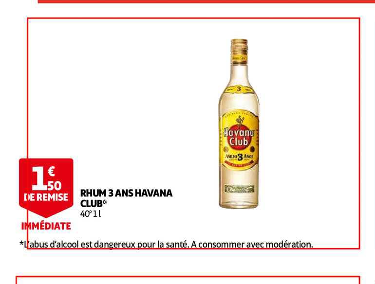 rhum 3 ans havana club