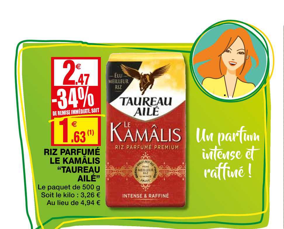 riz parfumé le kamâlis "taureau ailé"