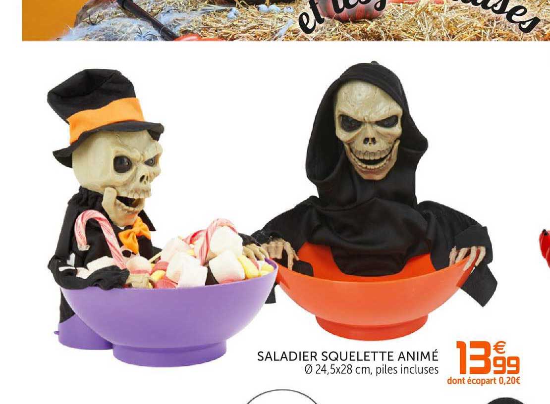 saladier squelette animé