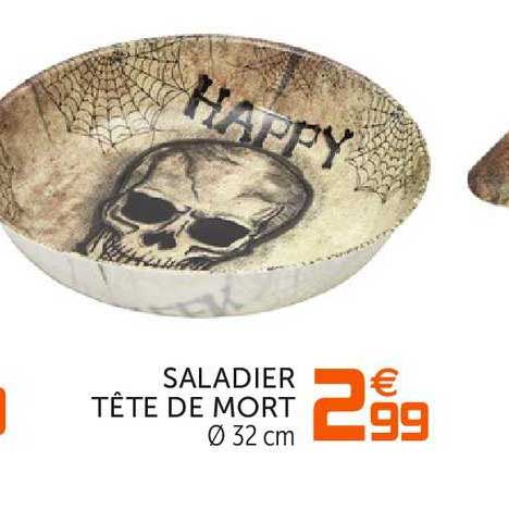 saladier tête de mort
