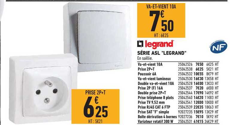 Série Asl "legrand"