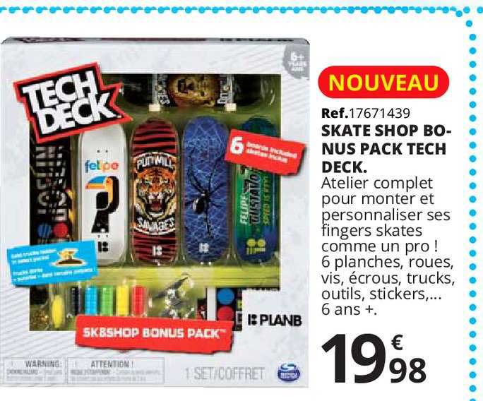 skate shop bonus pack teck deck