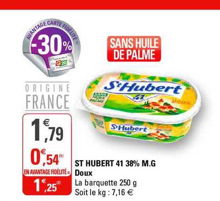 st hubert 41 38% m.g. doux