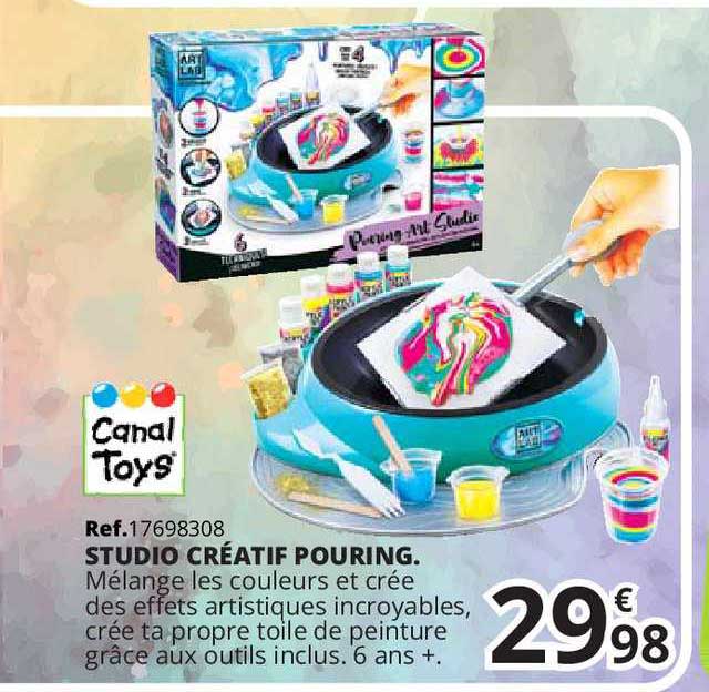studio créatif pouring