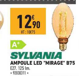 sylvania ampoule led "mirage" b75
