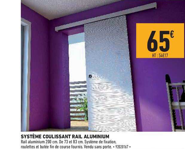 Système Coulissant Rail Aluminium