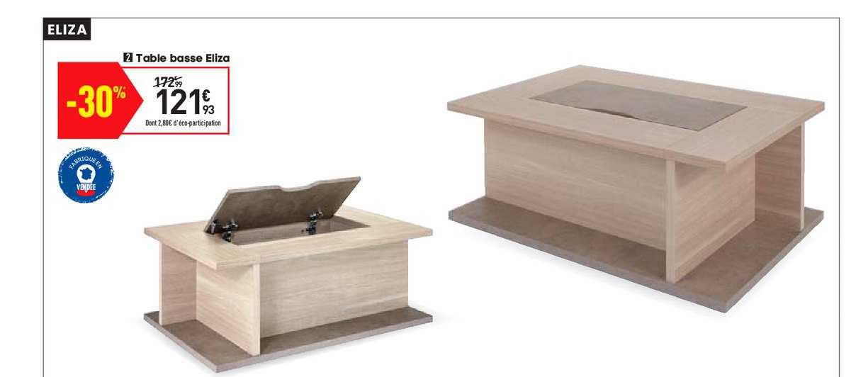 table basse eliza