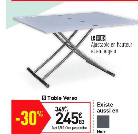 table verso