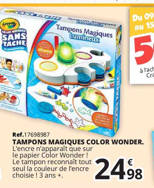 tampons magiques color wonder