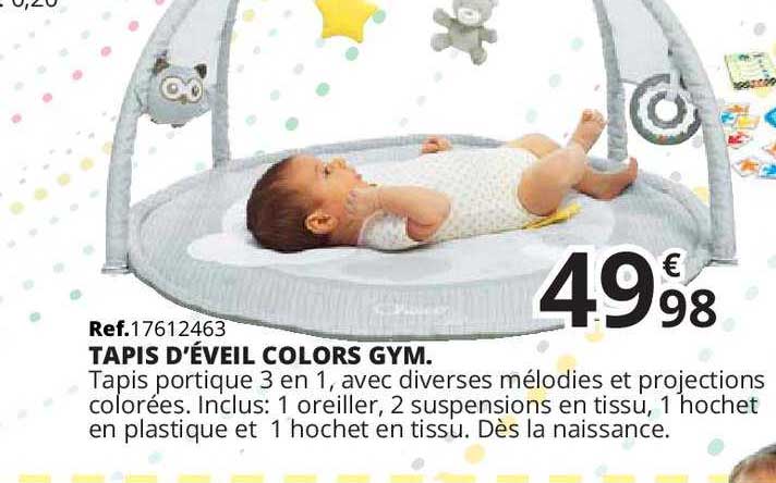 tapis d'éveil colors gym