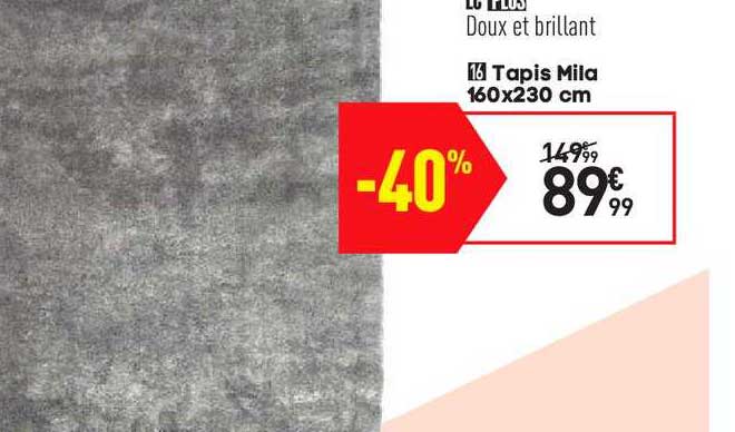tapis mila 160x230 cm
