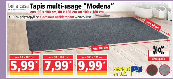 tapis multi usage modena bella casa