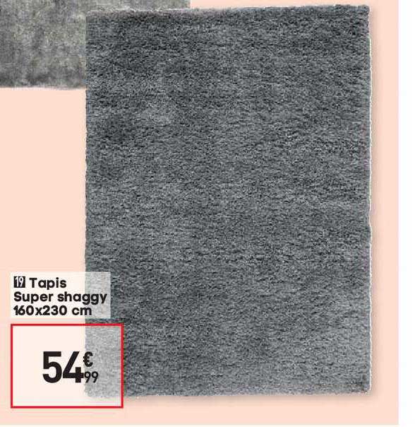 tapis super shaggy 160x230 cm