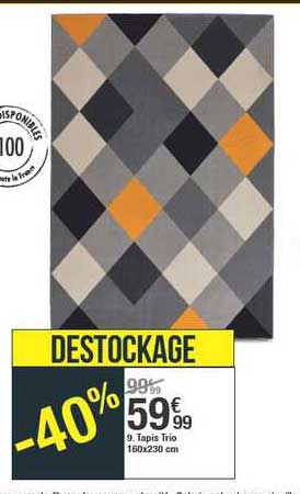 tapis trio 160x230 cm