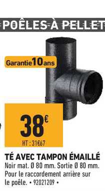 té avec tampon émaillé