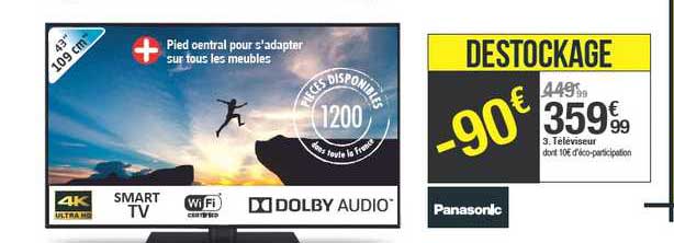 Téléviseur 109 Cm Panasonic