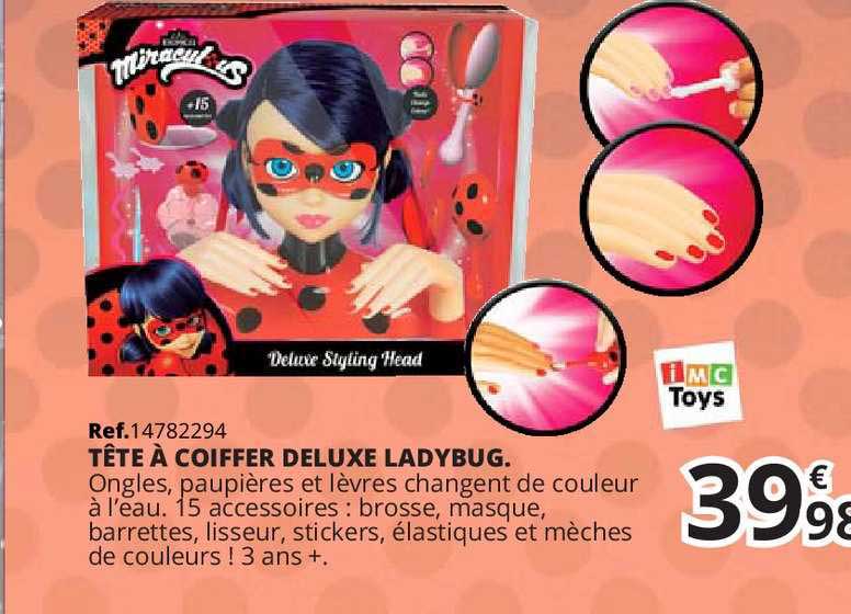 tête à coiffer deluxe ladybug miracul us