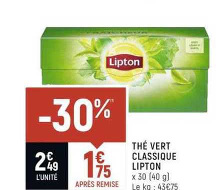 Thé Vert Classique Lipton