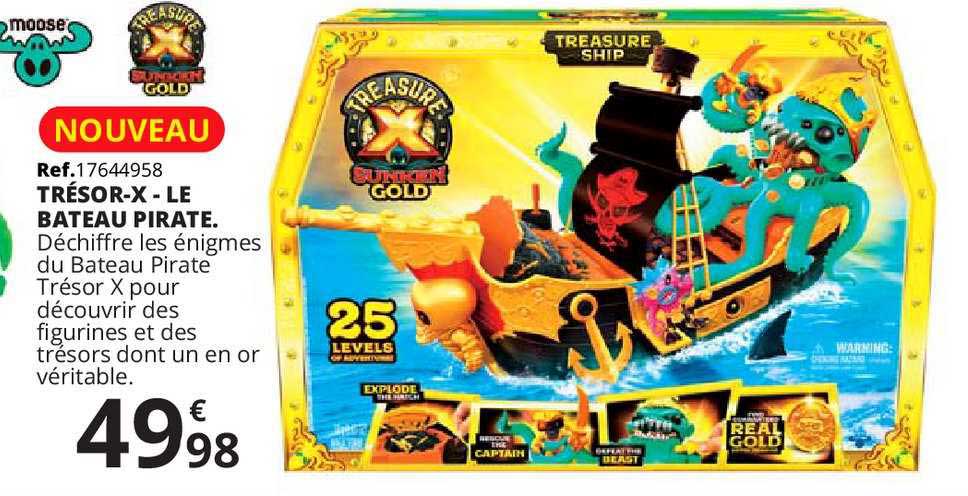trésor x le bateau pirate