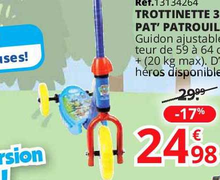 Trotinette 3 Pat' Patrouil