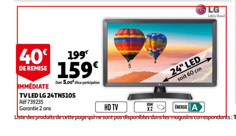 Tv Led Lg 24tn510s
