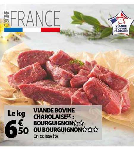 Viande Bovine Charolaise Bourguignon Ou Bourguignon