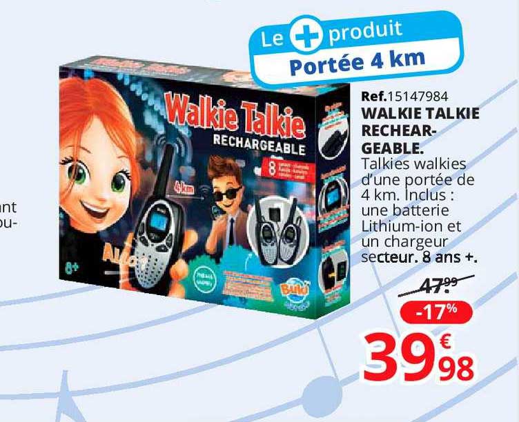 walkie talkie rechargeable