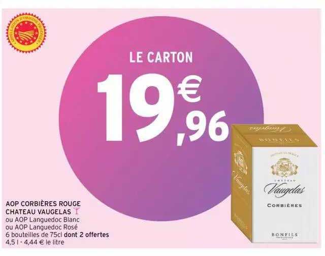 aop corbières rouge château vaugelas