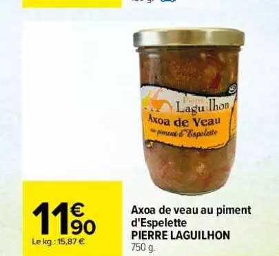 axoa de veau au piment d'espelette pierre laguilhon