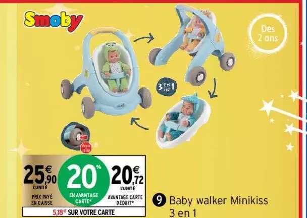 baby walker minikiss 3 en 1