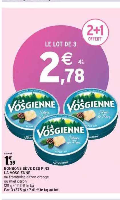 bonbons sève des pins la vosgienne