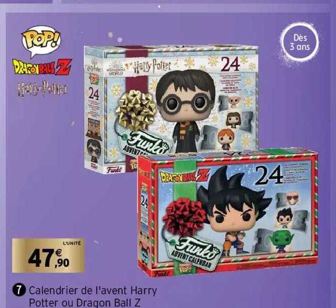 Calendrier De L'avent Harry Potter Ou Dragon Ball Z